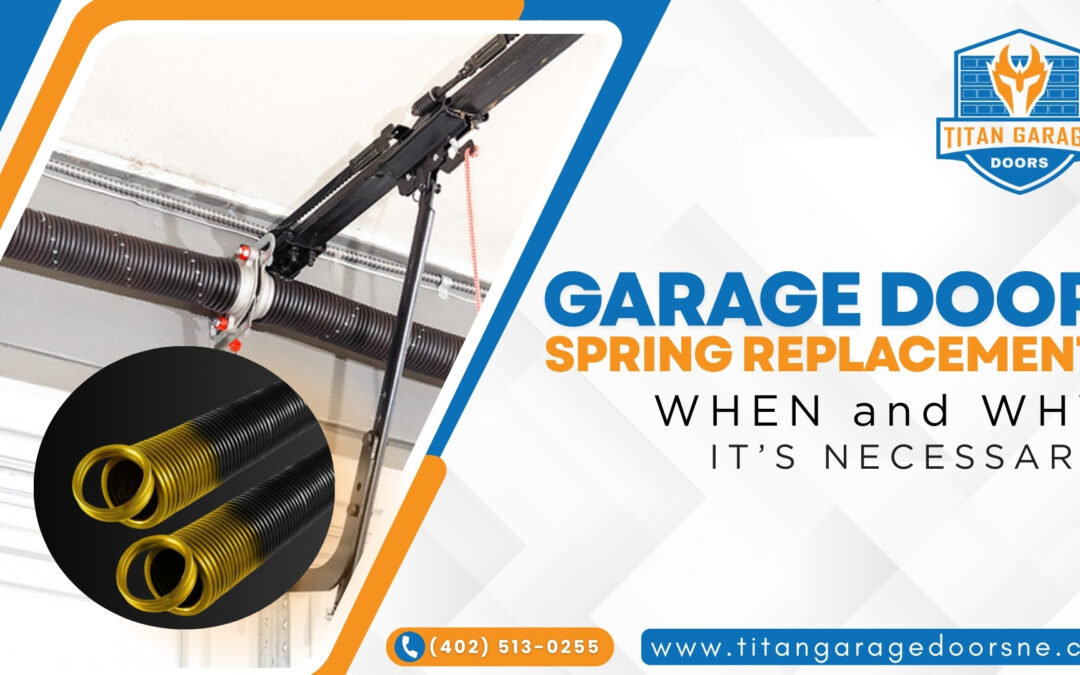 Guide to safe garage door spring replacement and its importance