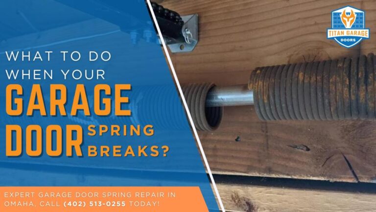 What to Do When Your Garage Door Spring Breaks!