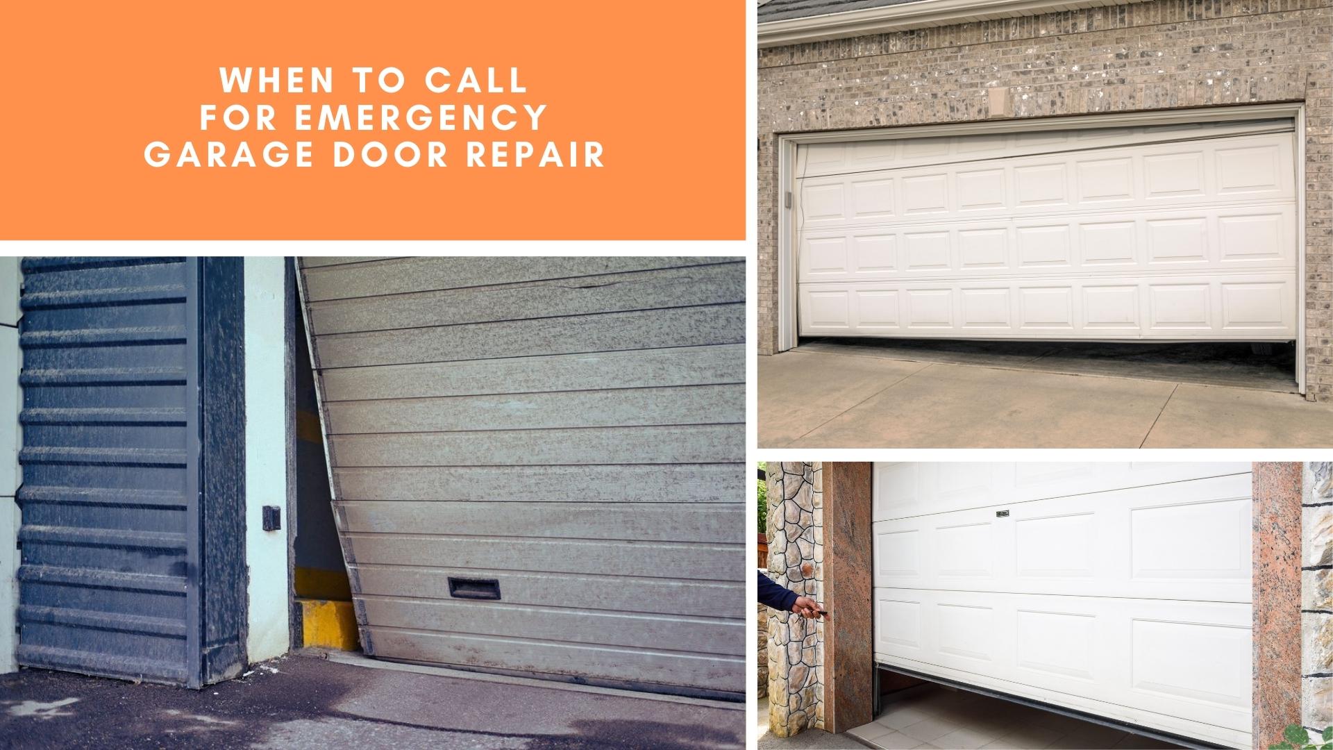 When to Call for Emergency Garage Door Repair