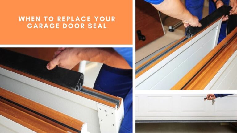 When to Replace Your Garage Door Seal