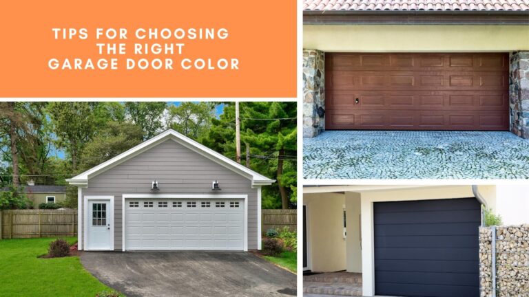 Tips For Choosing the Right Garage Door Color
