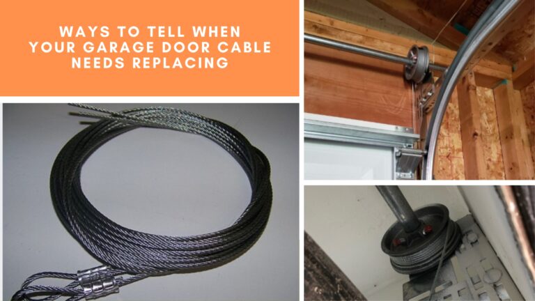 Ways to Tell When Your Garage Door Cable Needs Replacing