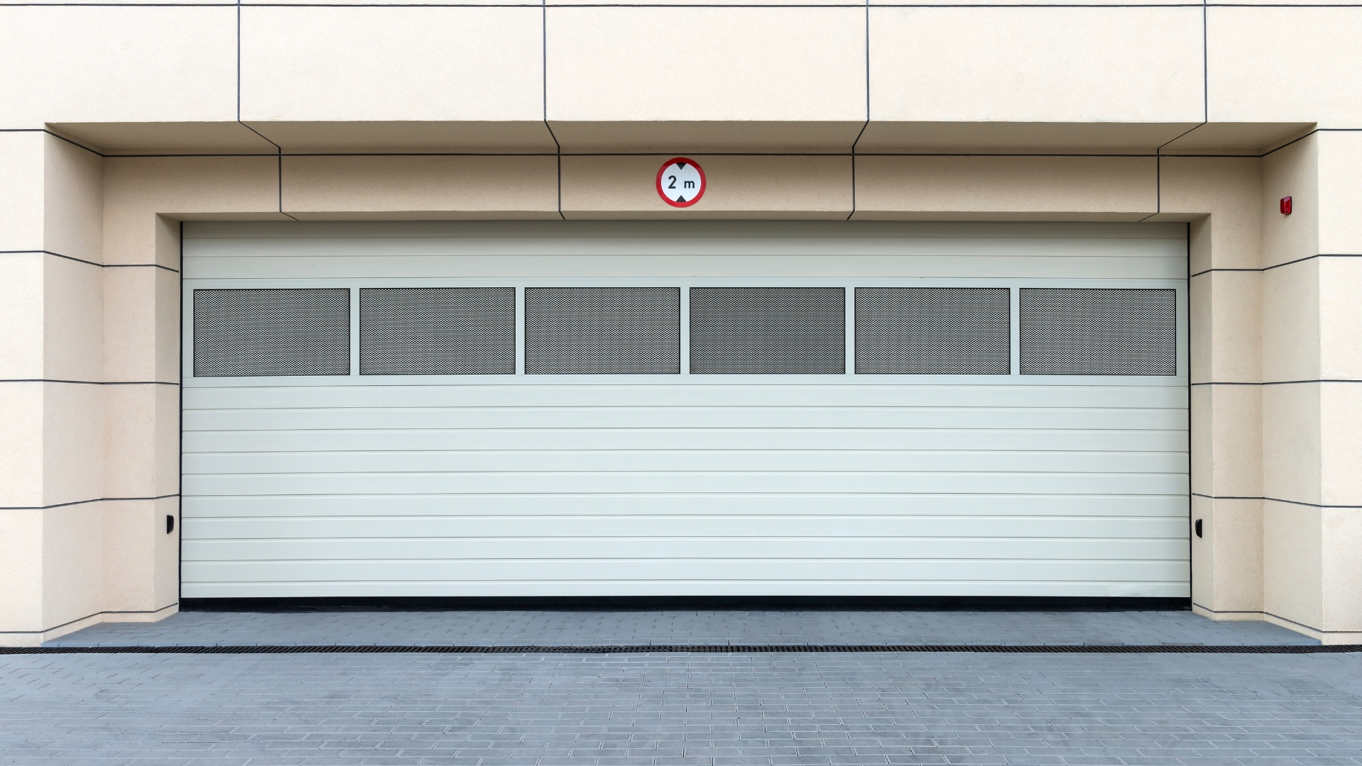 Commercial garage doors with windows