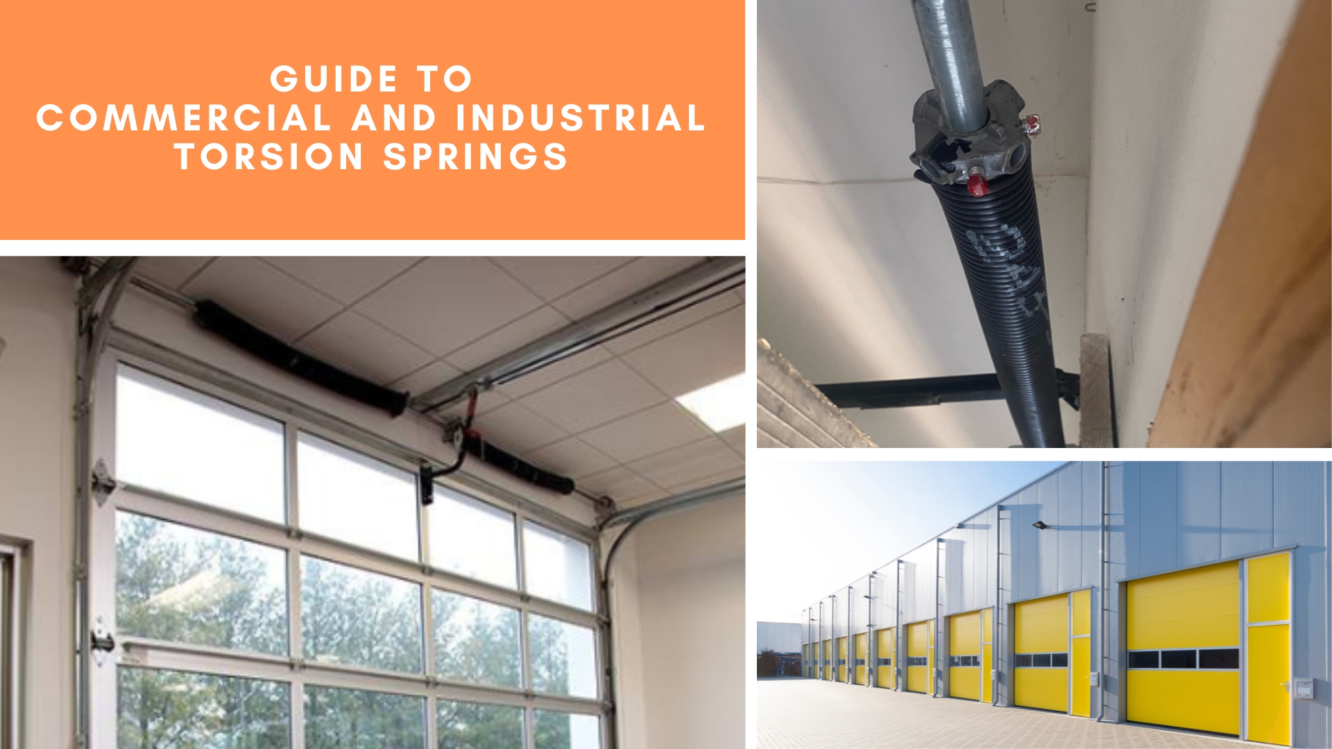 Guide to Commercial and Industrial Torsion Springs - Titan Garage Doors NE (2) An industrial torsion spring on a commercial garage door