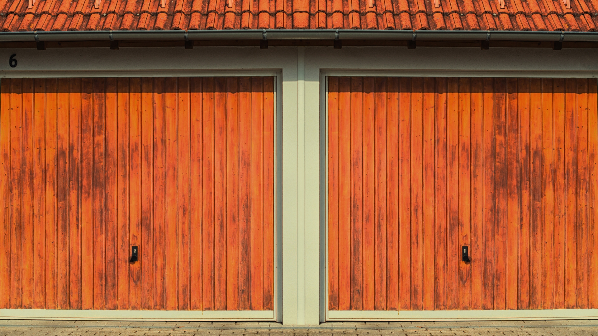 Two tilt-up garage doors