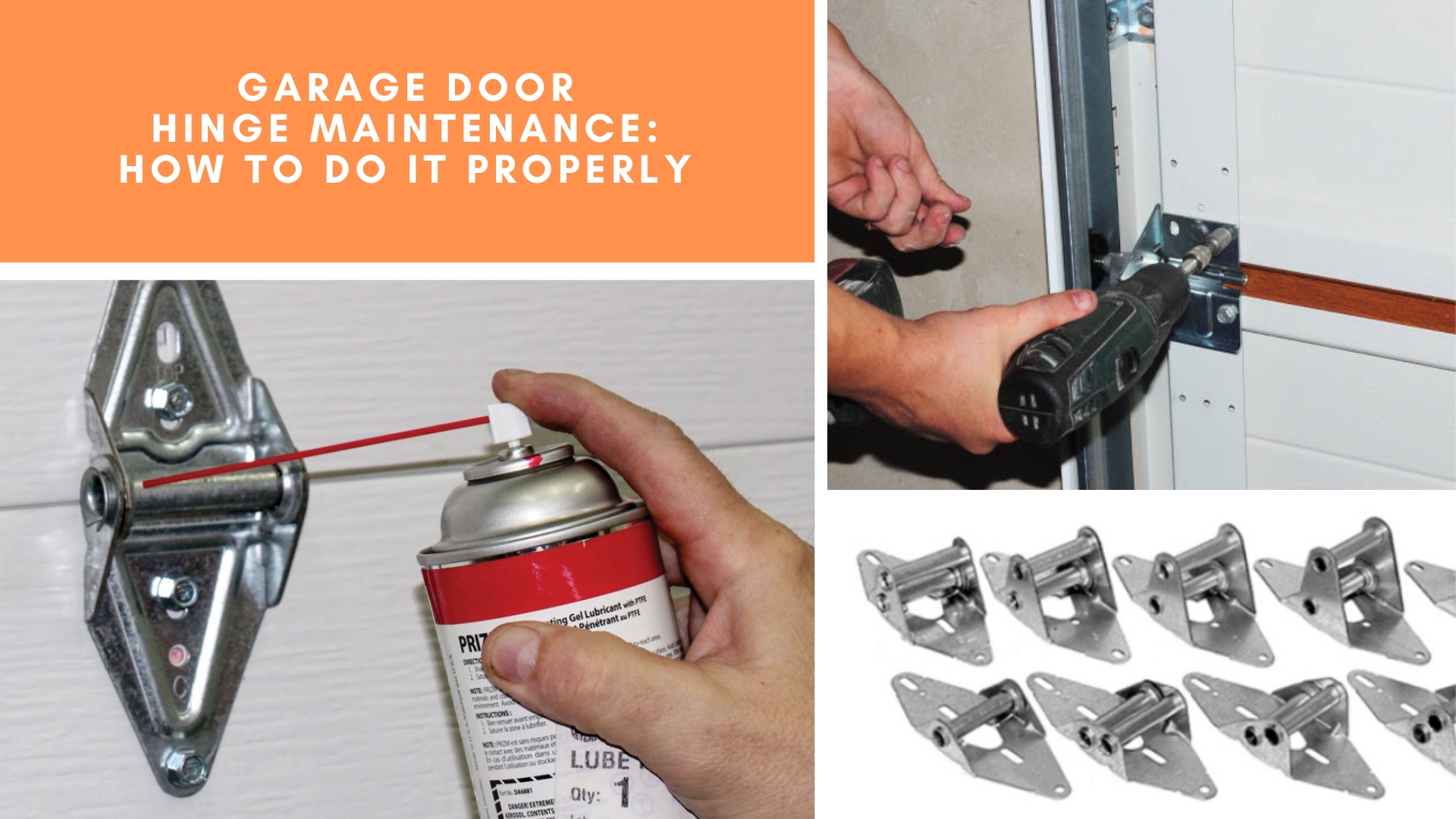 Garage Door Hinge Maintenance: How to Do It Properly