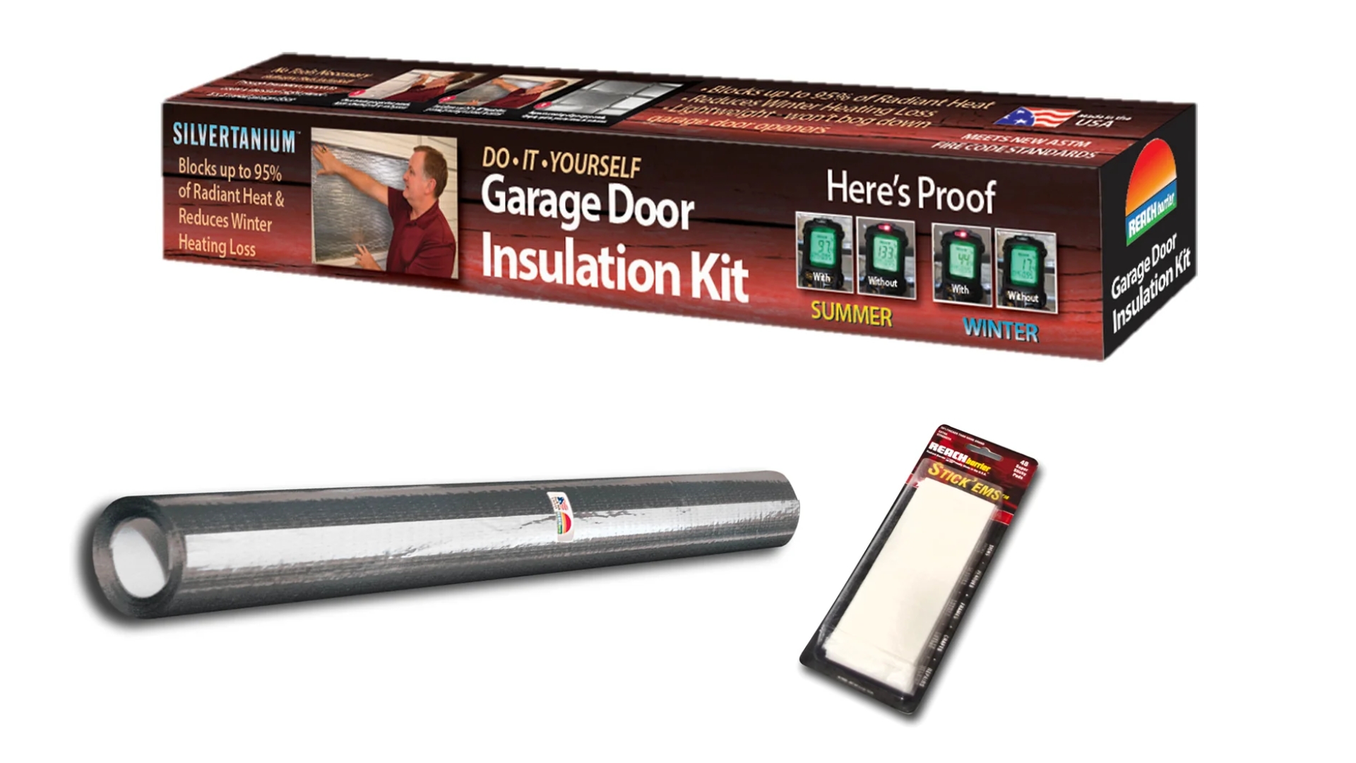 A garage door insulation kit for DIYers
