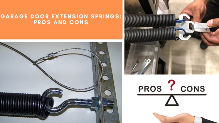 Garage Door Extension Springs: Pros and Cons