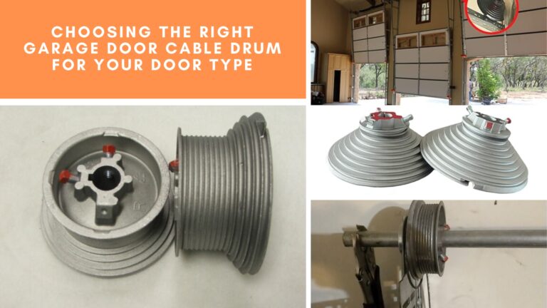 Choosing the Right Garage Door Cable Drum for Your Door Type