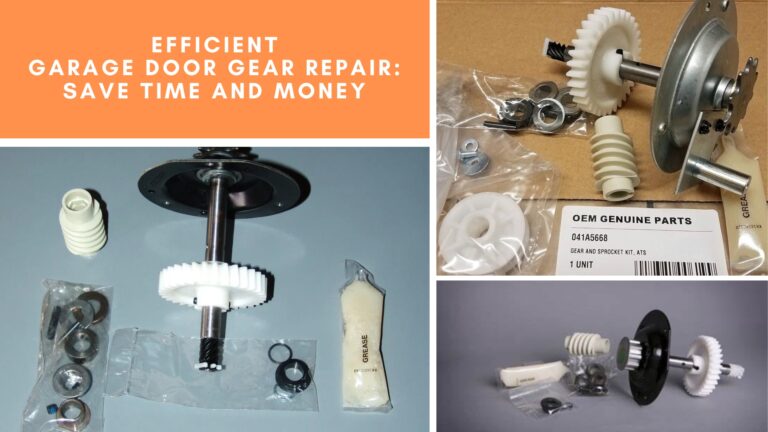 Efficient Garage Door Gear Repair: Save Time and Money