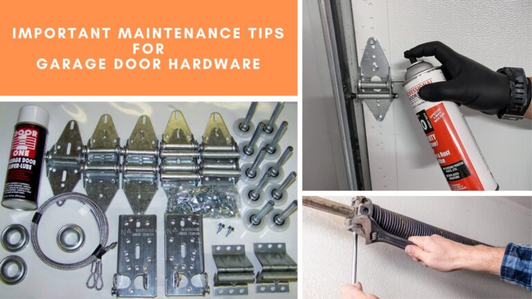 Important Maintenance Tips for Garage Door Hardware