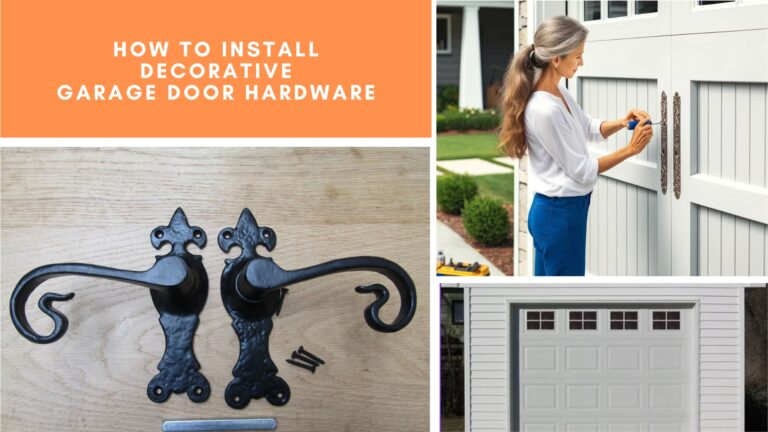 How to Install Decorative Garage Door Hardware