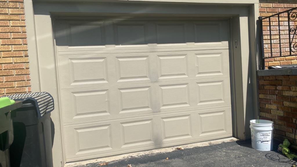 Residential garage door service for a home