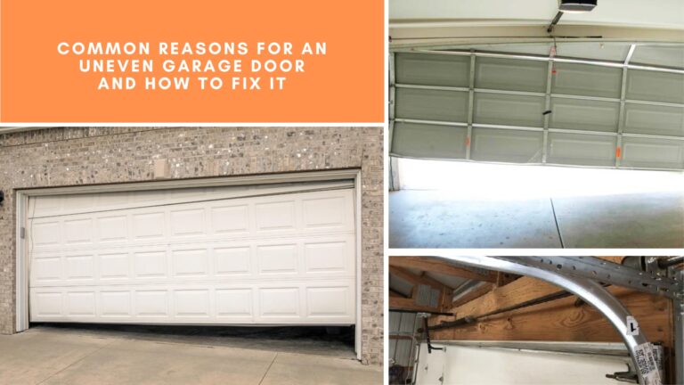 Common Reasons for an Uneven Garage Door and How to Fix It