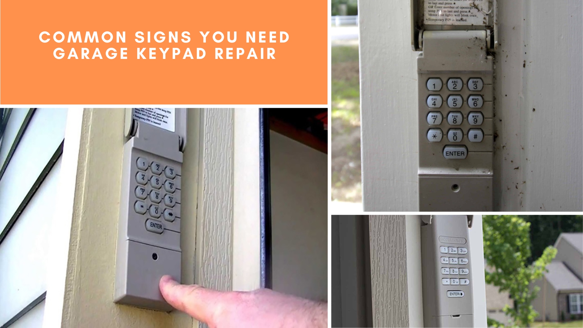 Common Signs You Need Garage Keypad Repair
