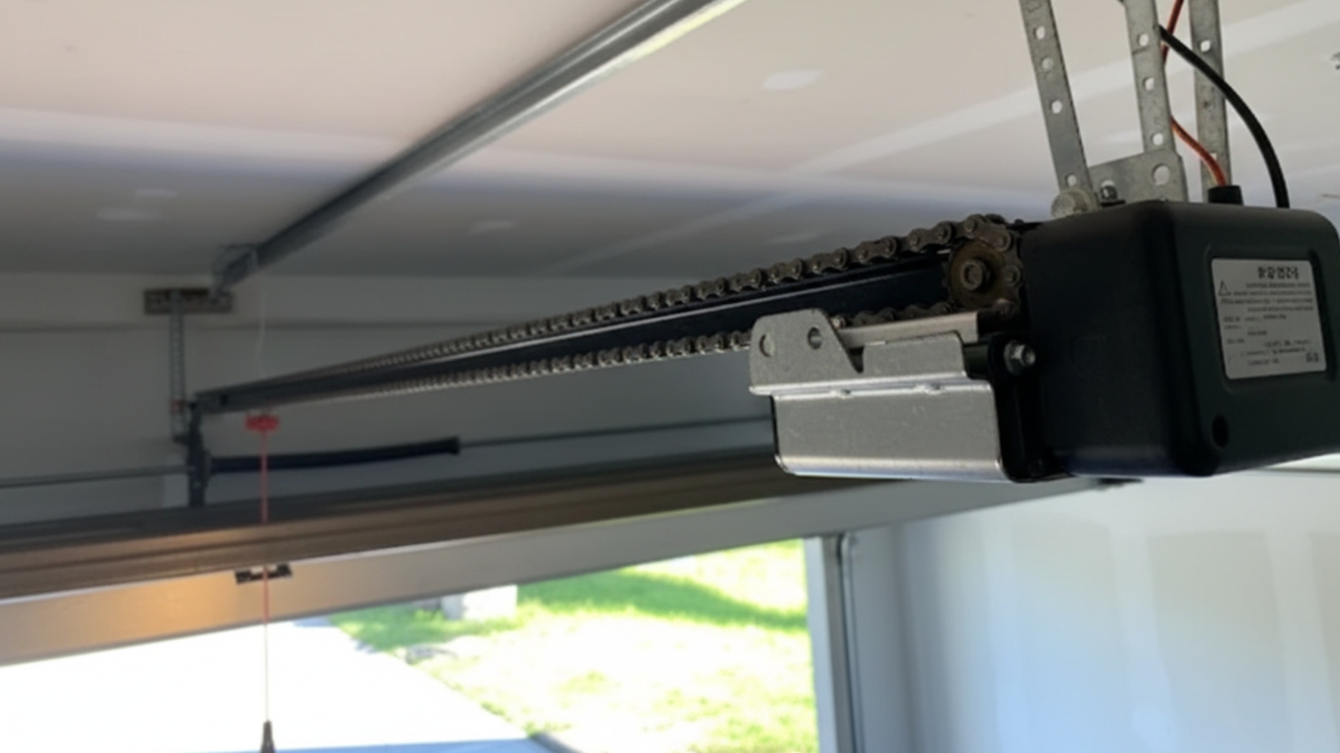 A chain-drive system from a reliable garage door opener brand