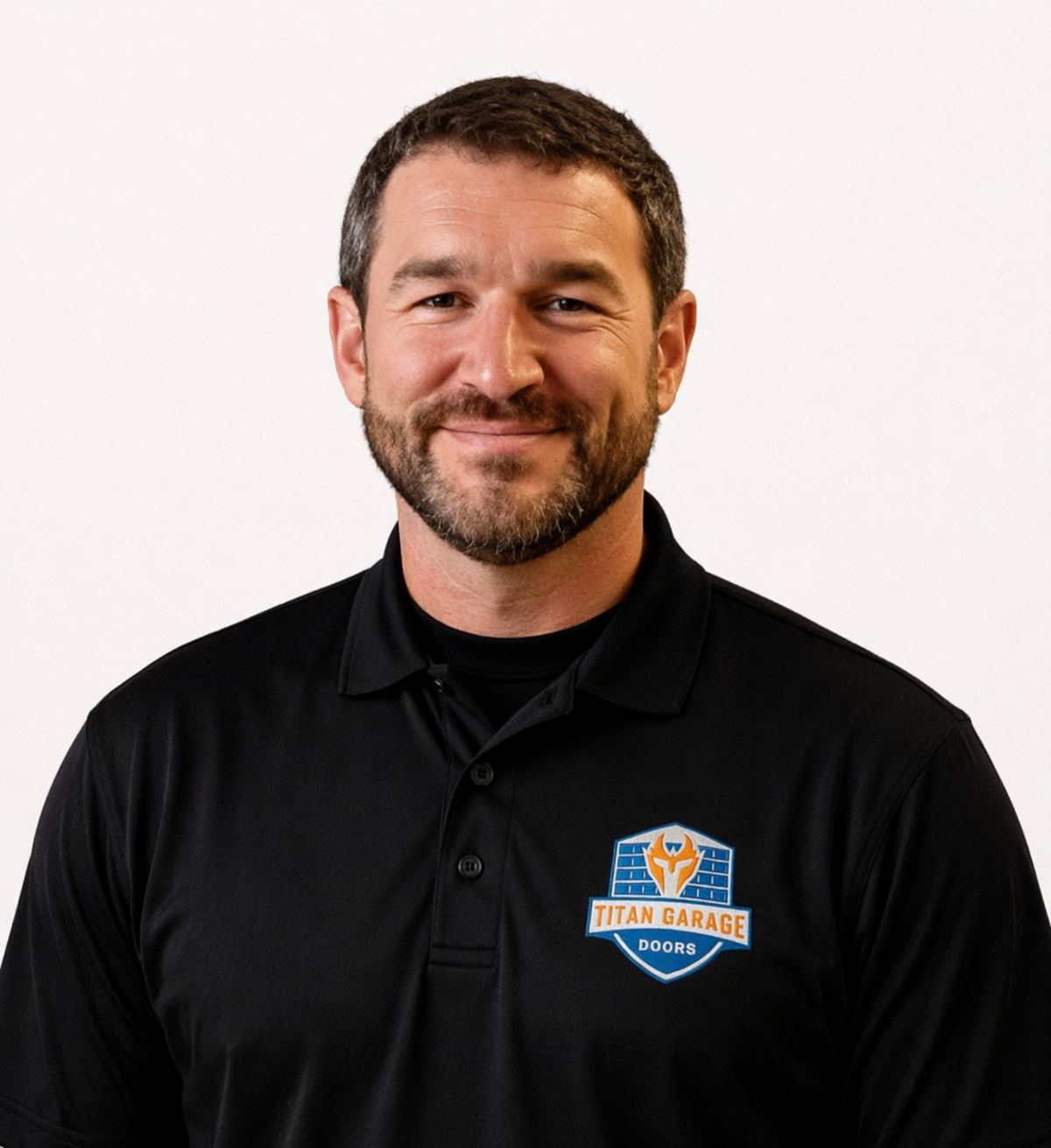 A close-up image of Phil M., services manager at Titan Garage Doors