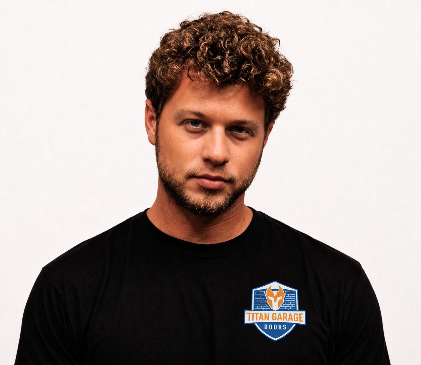 A close-up image of Ben J., CEO and owner of Titan Garage Doors NE