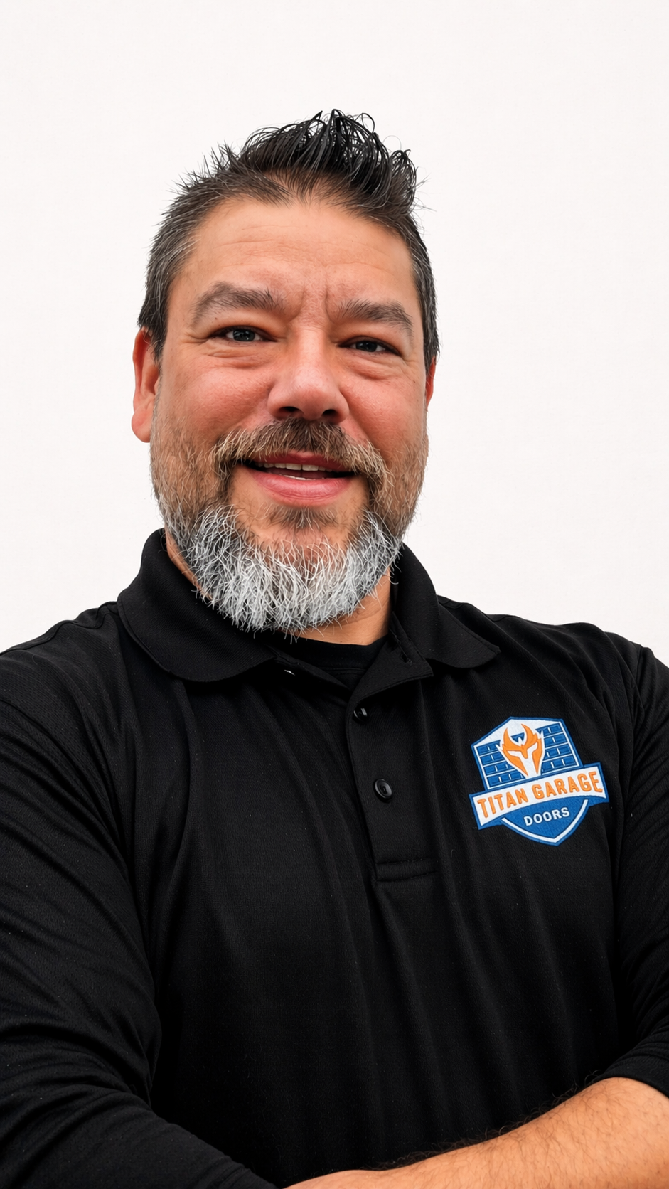A close-up image of Craig R., senior technician at Titan Garage Doors NE