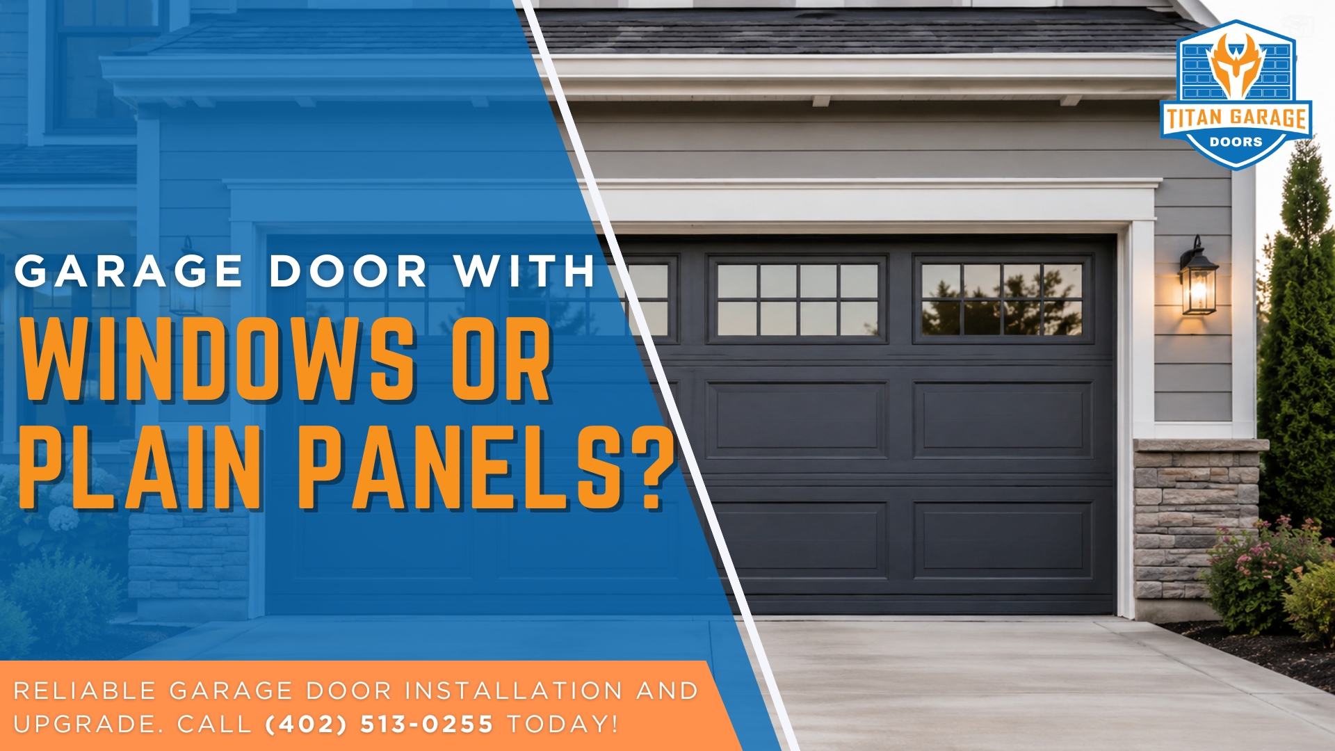 Garage Door With Windows or Plain Panels?