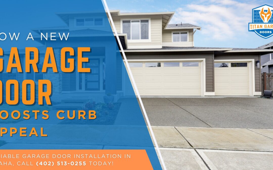 Modern home with a new garage door showing how garage curb appeal can improve property appearance