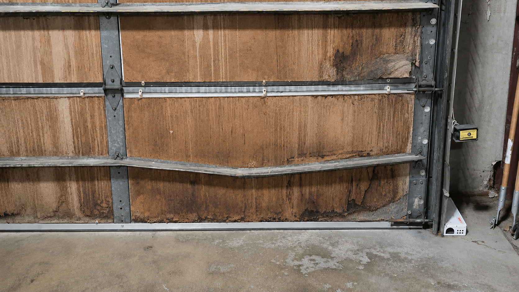  Garage door panel repair