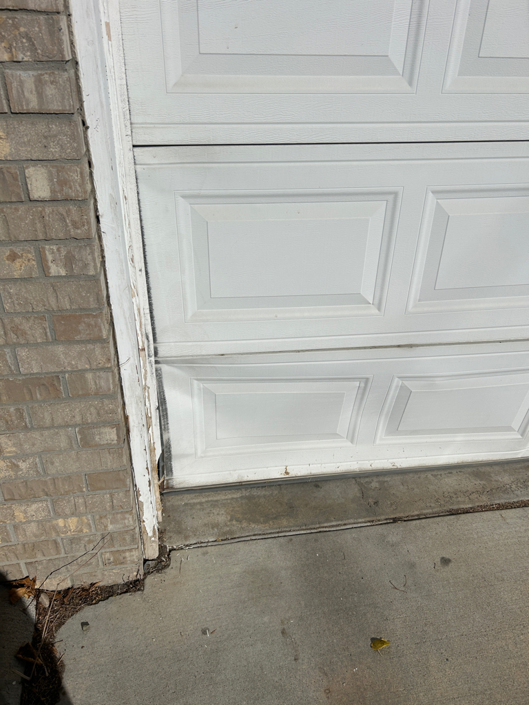 Garage door panel repair