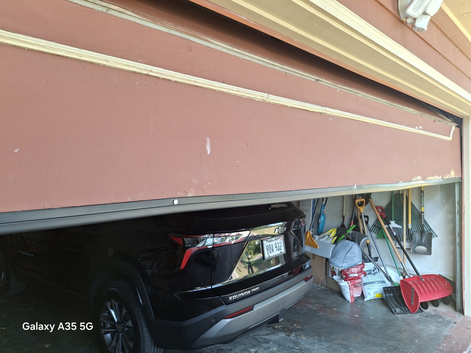 Garage door won't open during normal operation.