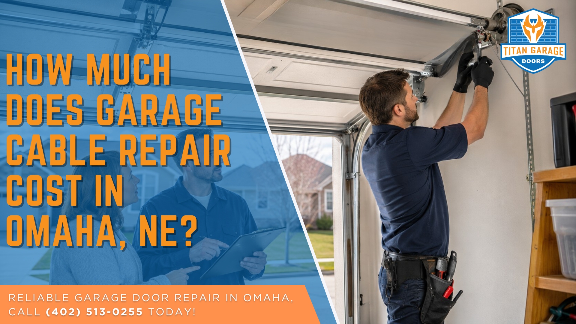 How Much Does Garage Cable Repair Cost in Omaha, NE?
