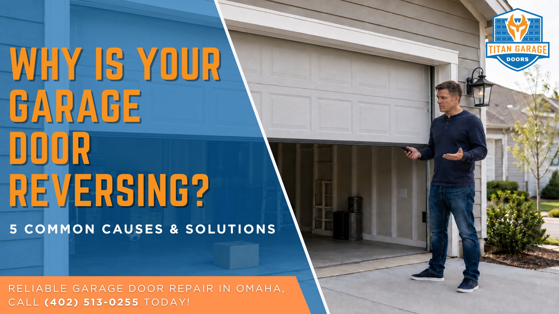 Why Is Your Garage Door Reversing? 5 Common Causes & Solutions