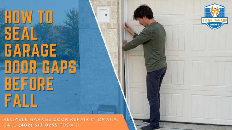 How to Seal Garage Door Gaps Before Fall