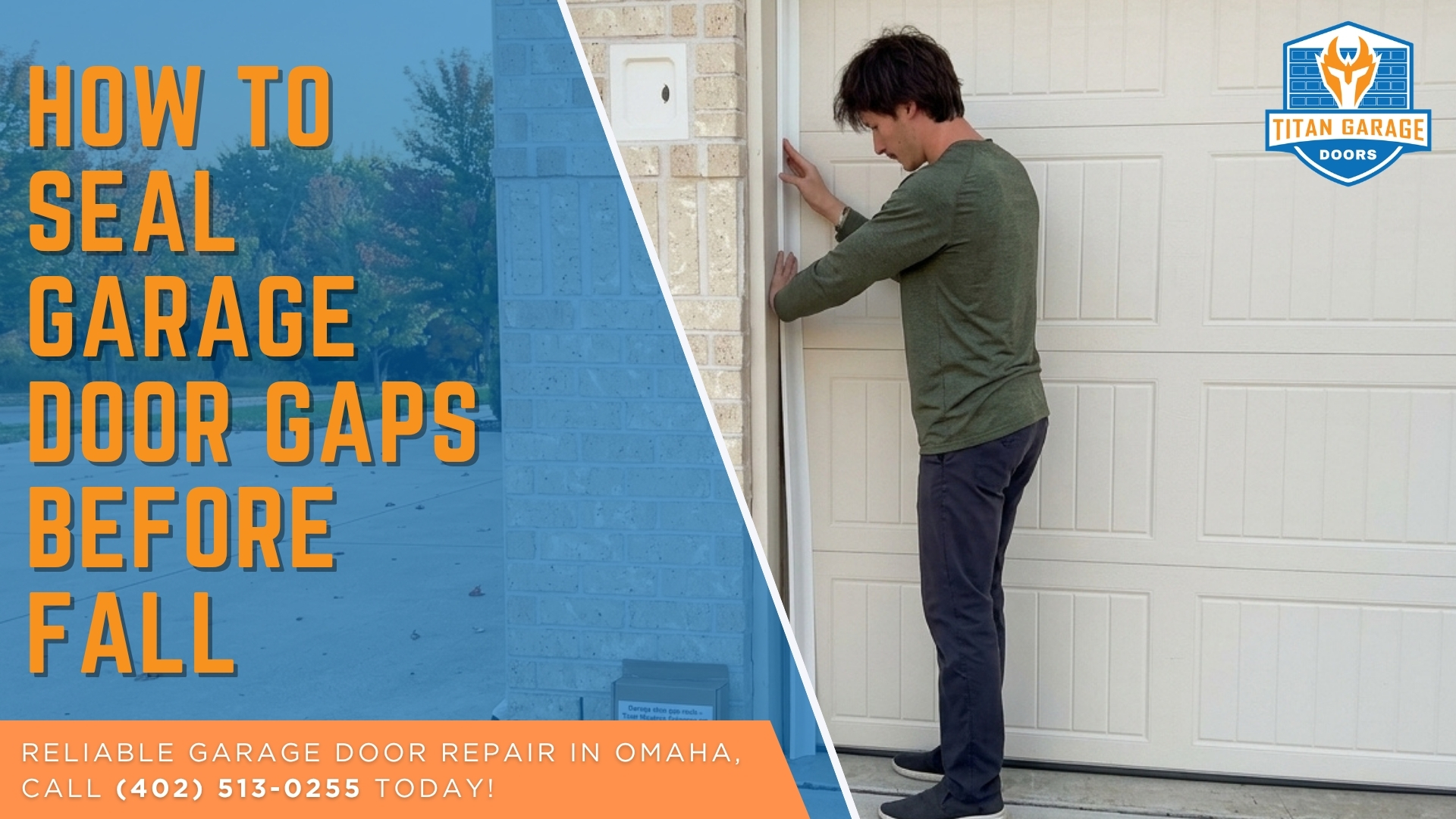 How to Seal Garage Door Gaps Before Fall