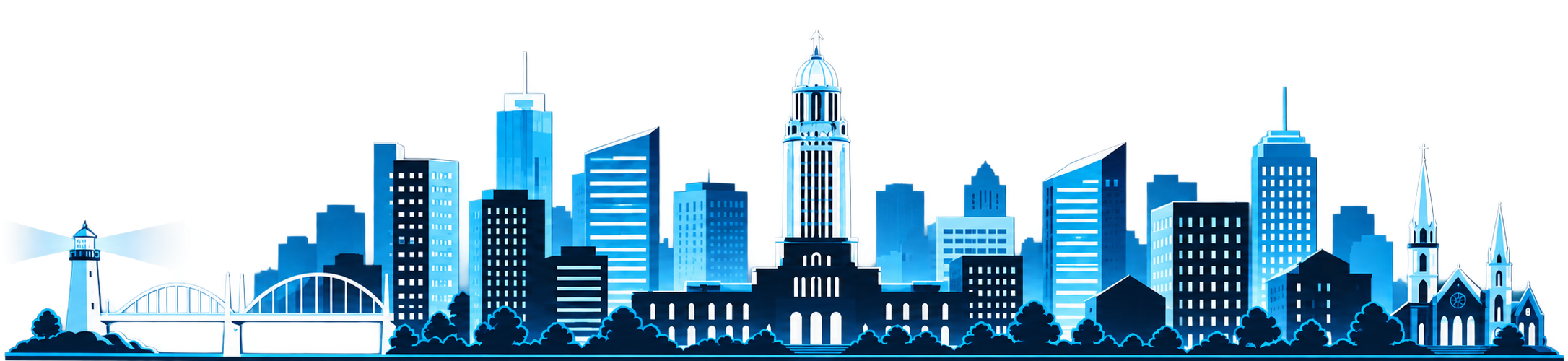 full width skyline