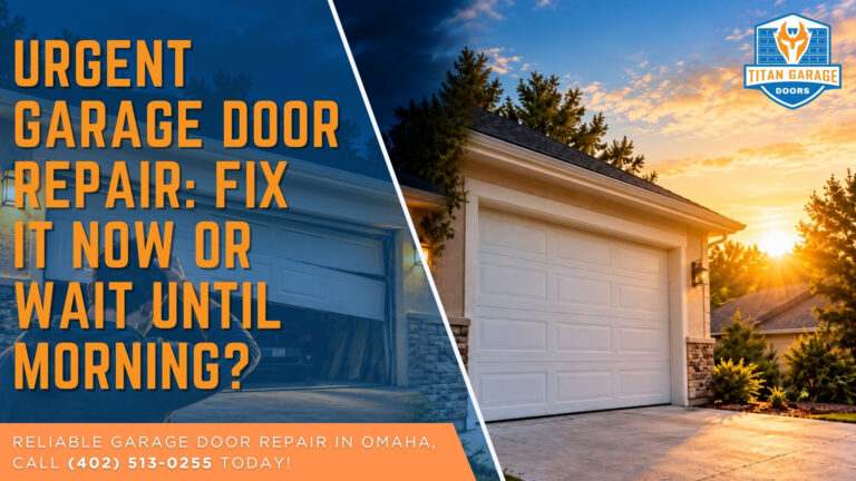 Urgent Garage Door Repair: Fix It Now or Wait Until Morning?